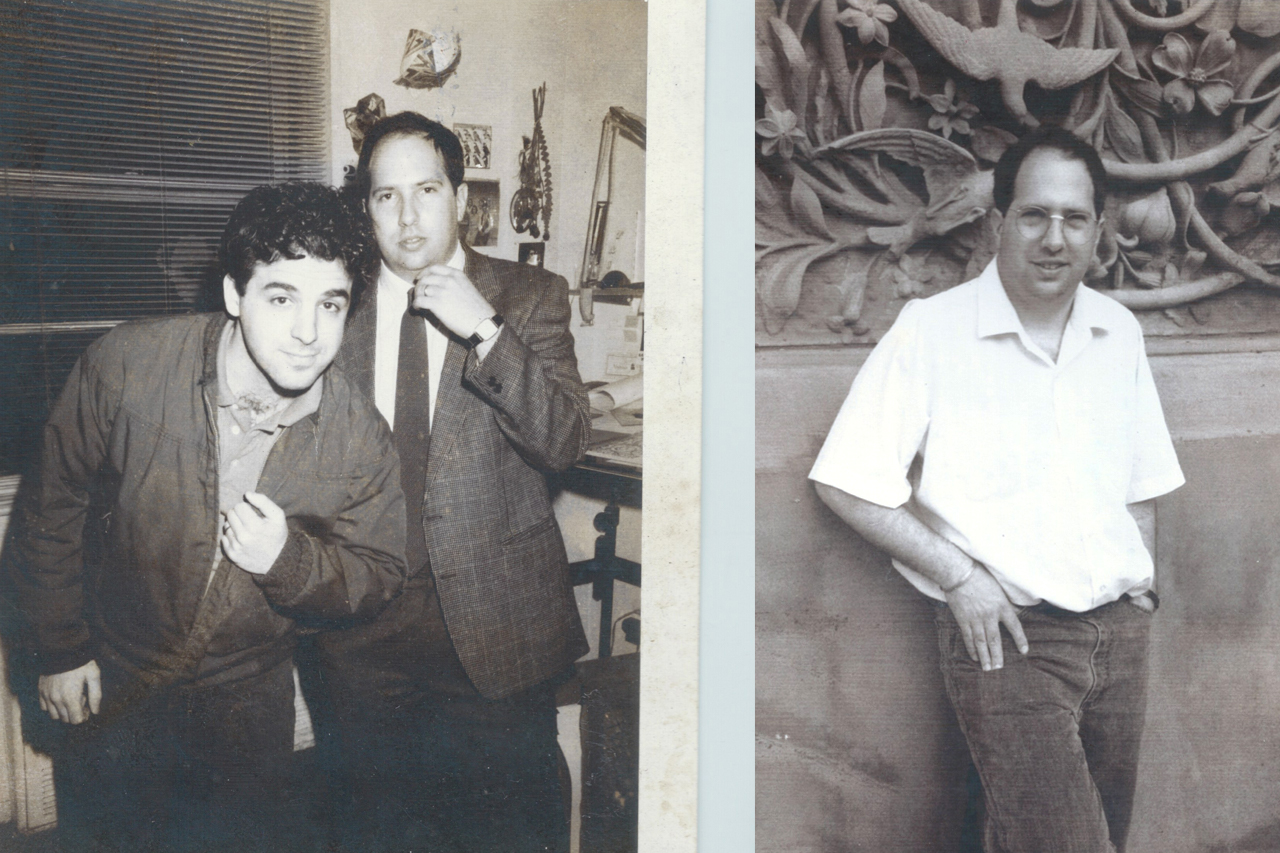 Jan and an illustrator friend